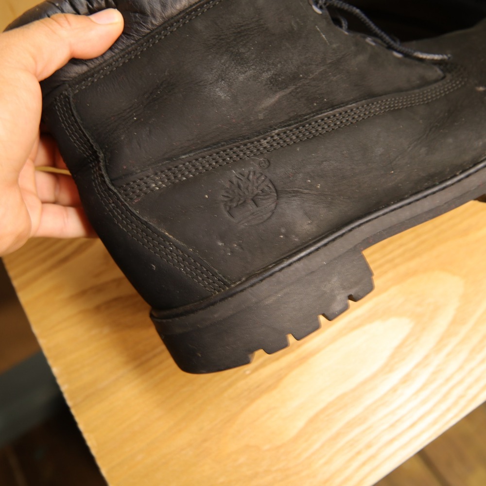 Timberland 6 Inch Premium Waterproof Boots Black Nubuck 10073 Mens 11.5 M - Picture 7 of 7